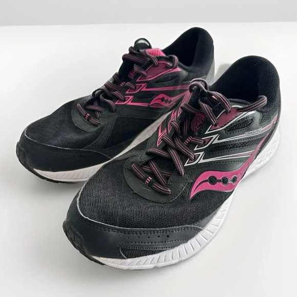 Saucony Women's Cohesion 13 Running Shoe Size 9 W Black - Picture 2 of 9